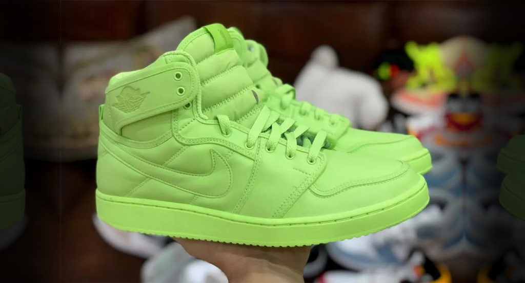 Neon green jordan 1 best sale