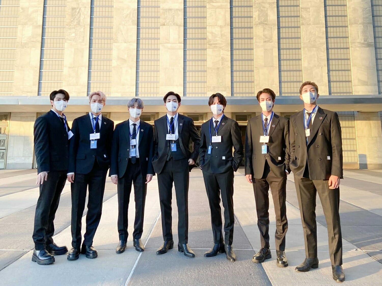 Band members at UN