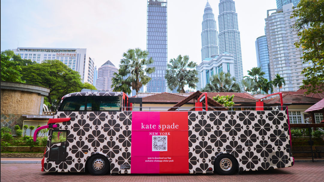 Kate spade new york spreads holiday cheer on festive bus in Klang Valley