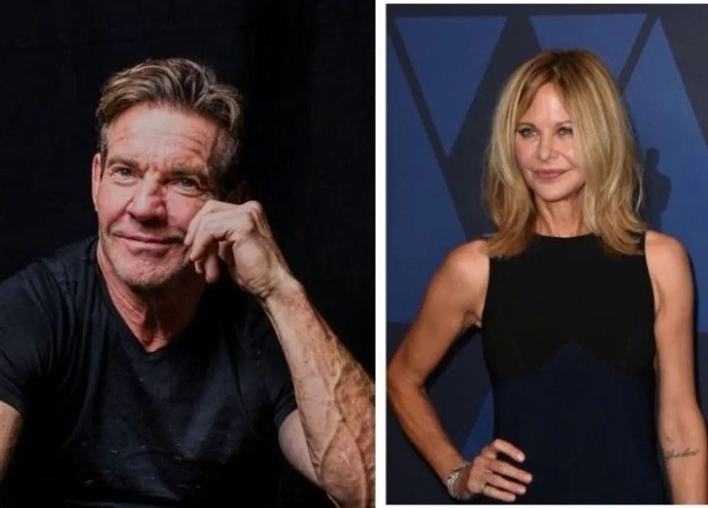 Couples who got engaged or married on Valentine's Day: Meg Ryan and Dennis Quaid