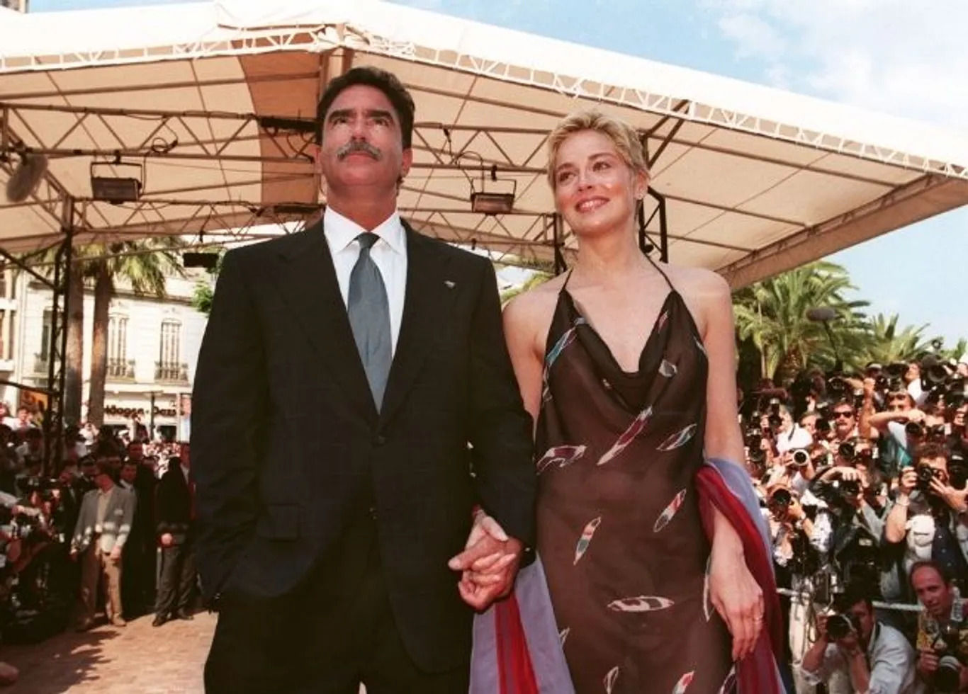     Sharon Stone and Phil Bronstein