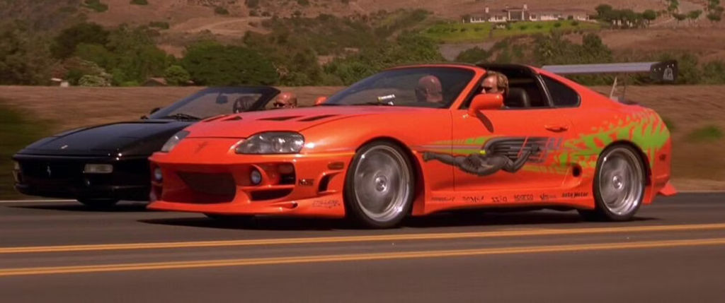 orange supra from the fast & the furious