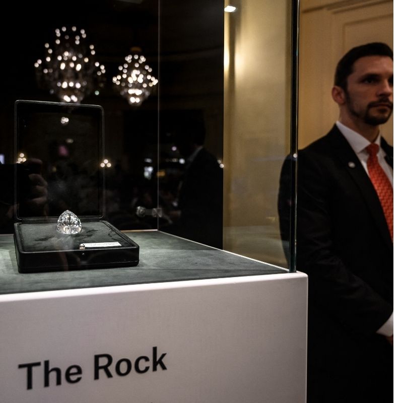 The biggest white diamond ever auctioned fetches USD 18.8 million in Geneva