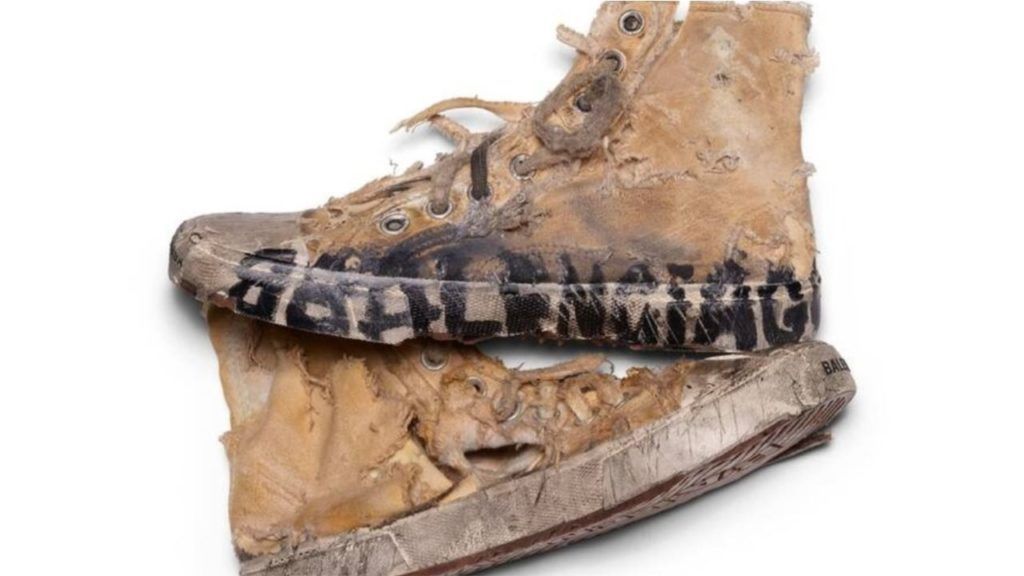 selling destroyed sneakers for over RM 8,000