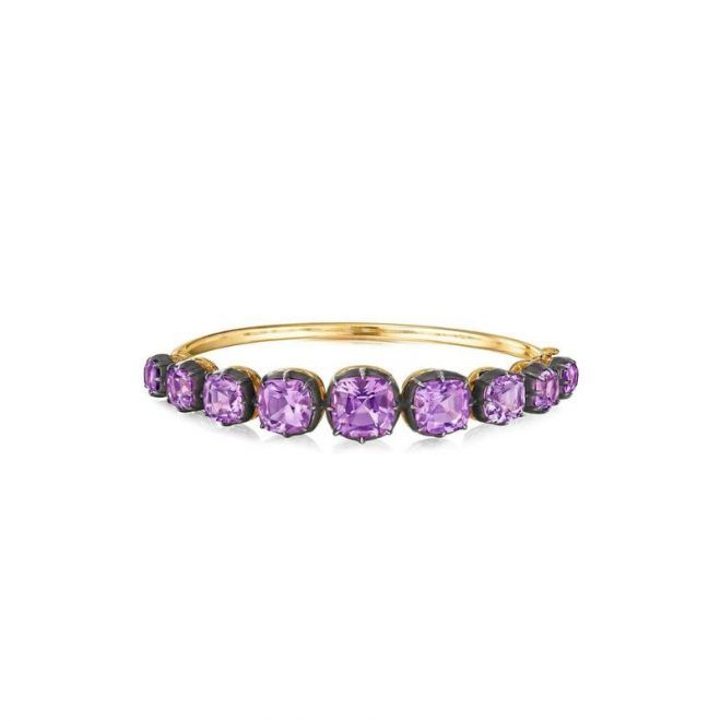 Fred Leighton Cushion Amethyst Collect Bangle