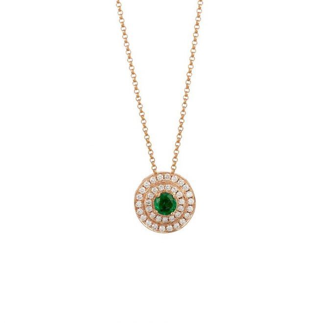 The Alkemistry Emerald & Diamond Necklace