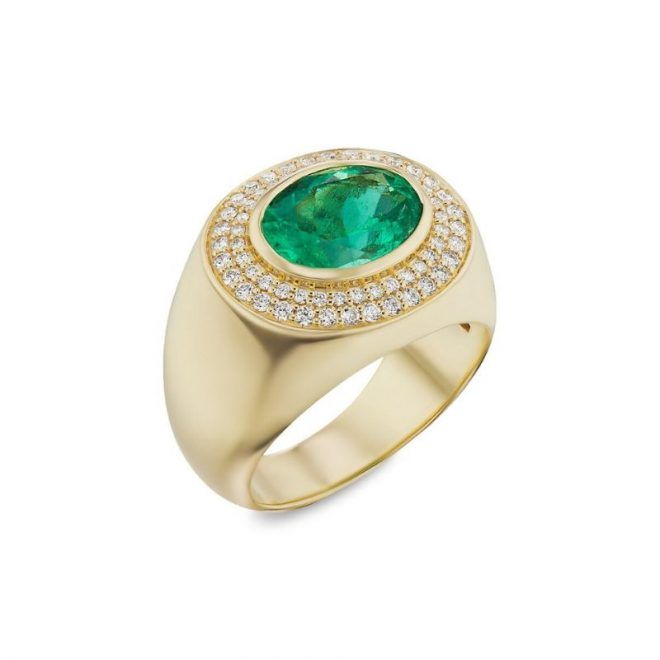 Sorellina Yellow Gold, Emerald & Diamond Ring