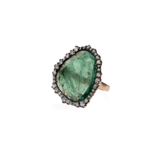 Kimberly McDonald Emerald Slice Diamond Ring
