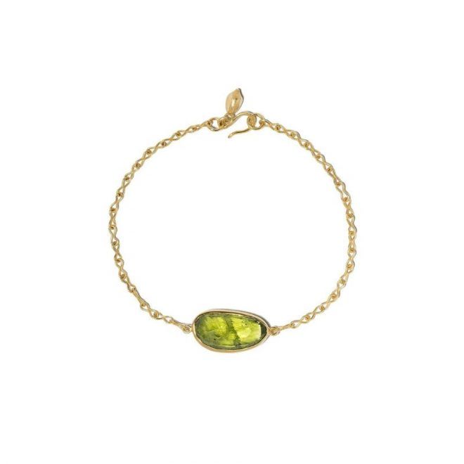 Pippa Small Peridot & Gold Bracelet