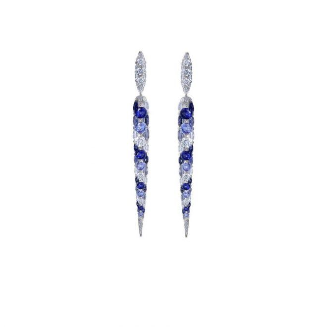 Boghossian Sapphire Spiral Long Earrings