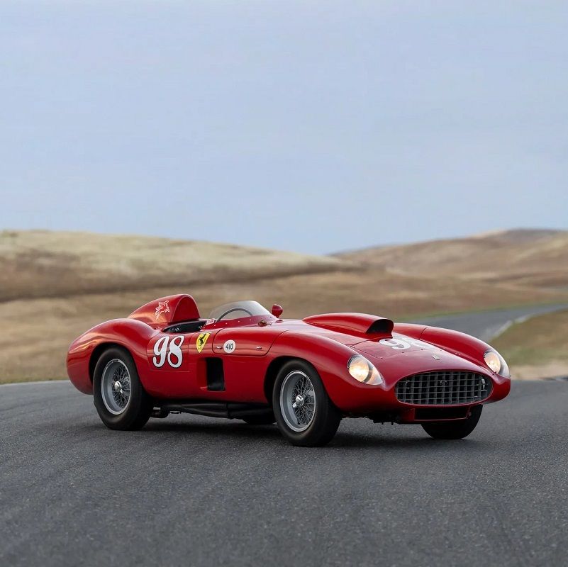 A 1955 Ferrari 410 Sport Spider driven by Carroll Shelby to be auctioned soon
