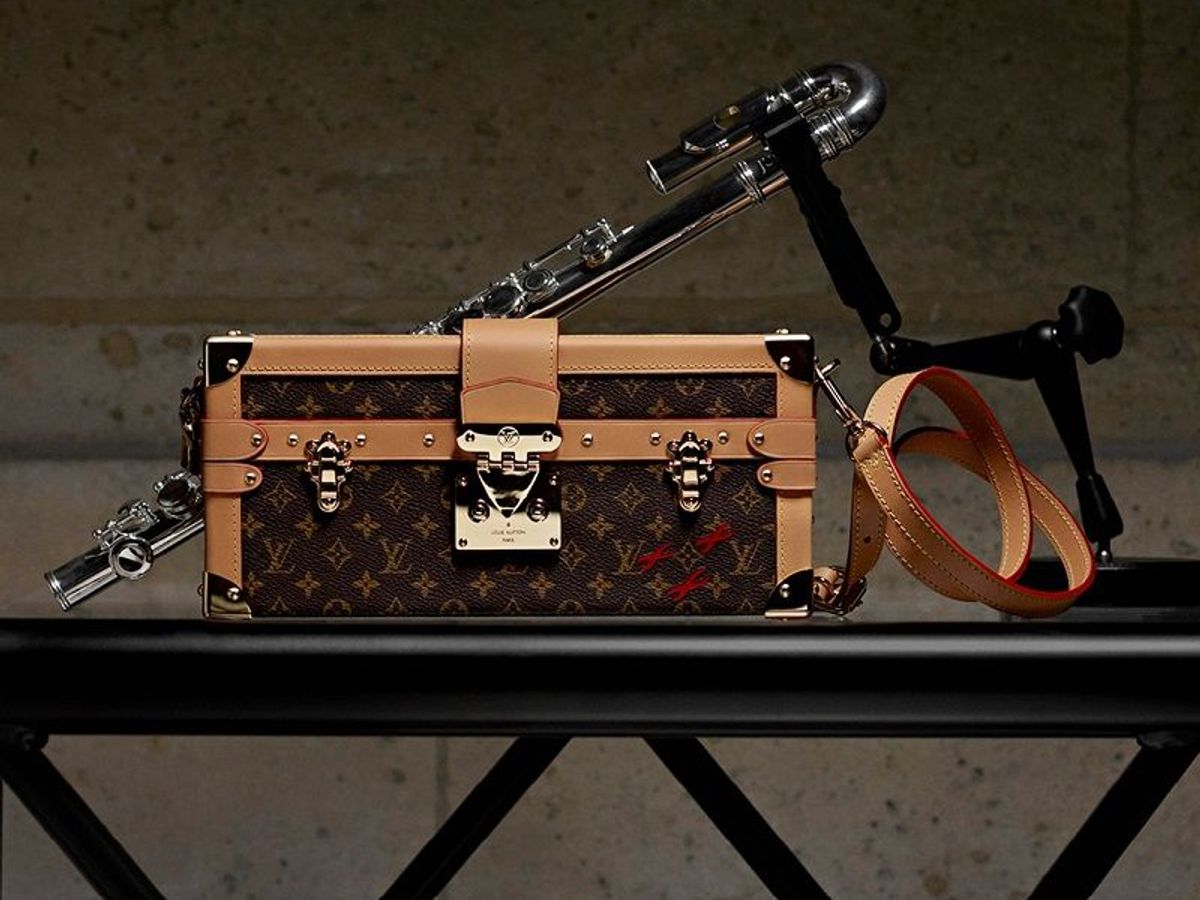 Buy Louis Vuitton LV Trunk Rose Print Dressing Room Art fashion Online in  India 
