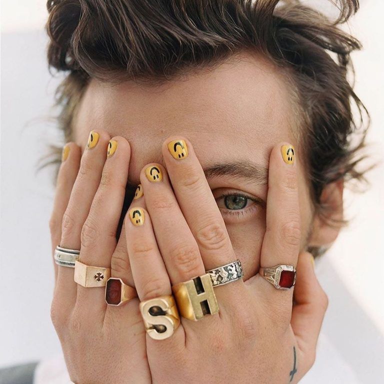 Take tips on men’s nail art straight from Harry Styles and MGK