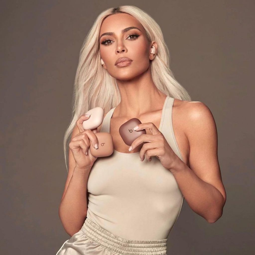 Kim Kardashian skims the surface with her new Beats Fit Pro collab