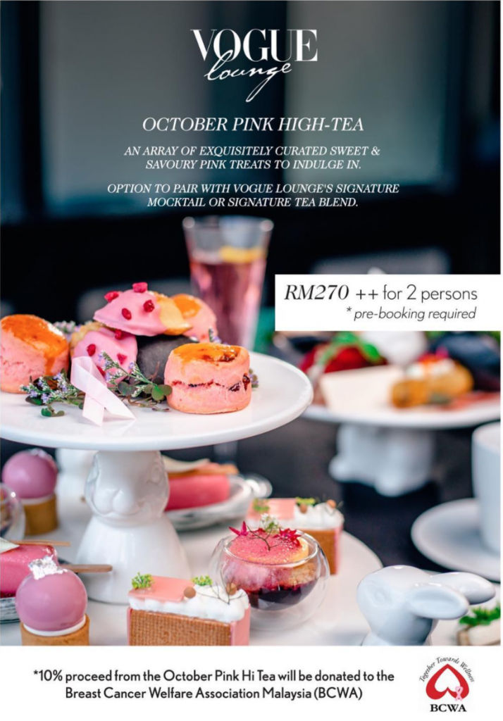 pink october 2022 afternoon tea malaysia