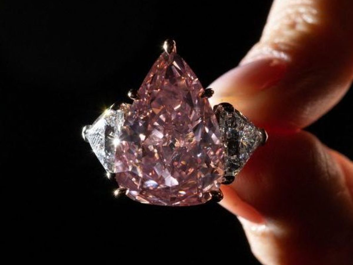 Rare pink on sale diamond ring