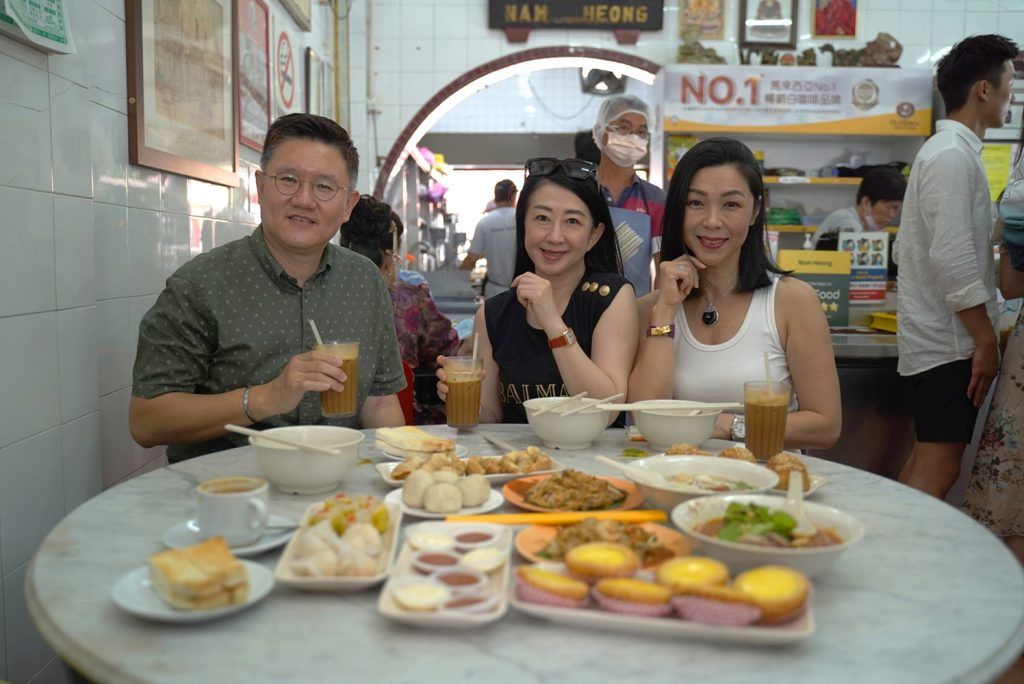 L to R: Mr. Tan Say Cheong, Mrs. Christine Cheah and Datin Fanny Foo at Nam Heong Coffee Shop