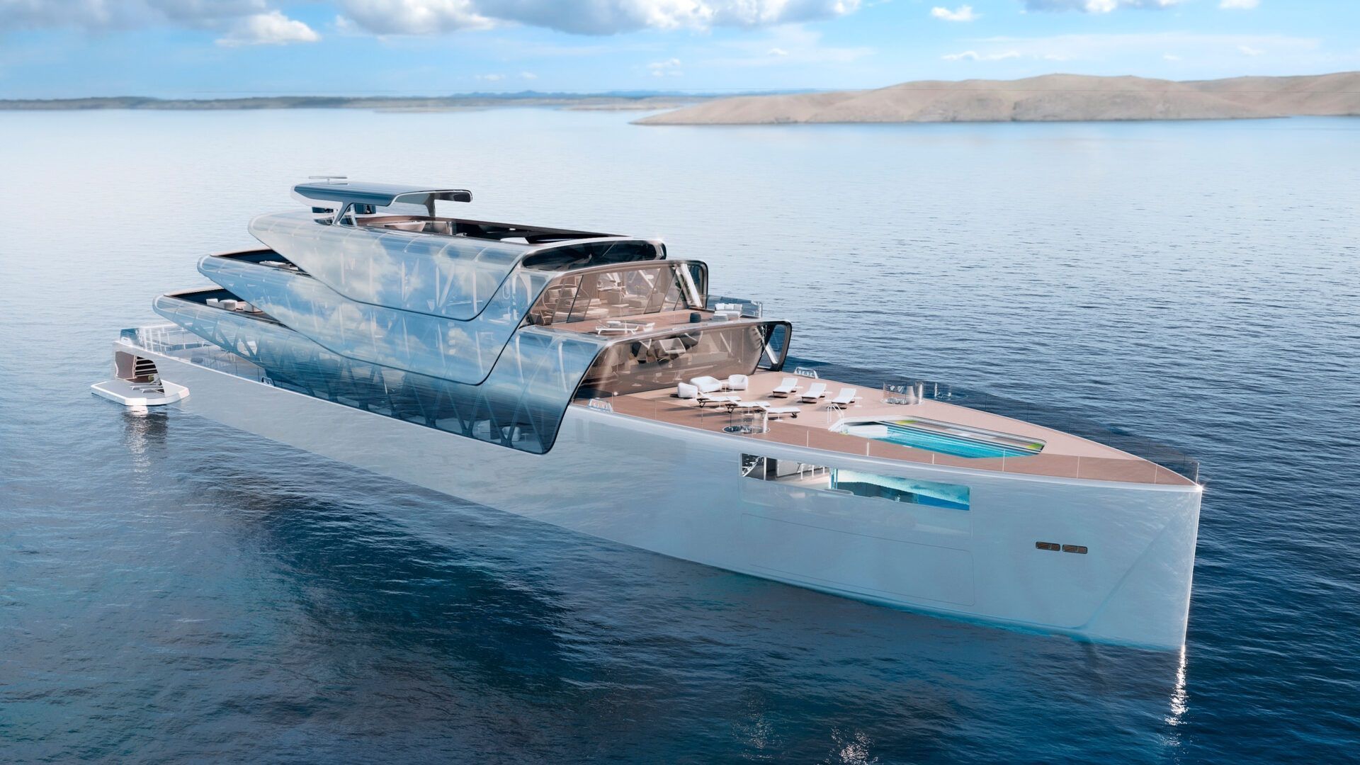 Superyacht Pegasus 3d printed invisible vessel