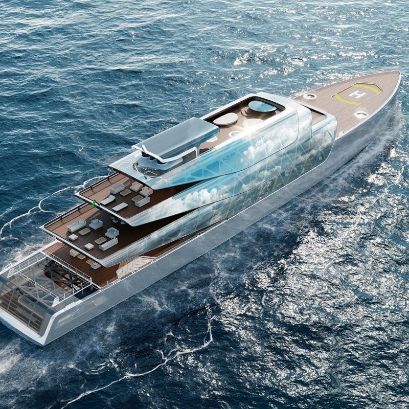 This 3D-printed, invisible superyacht could soon be sailing the seas — and it looks incredible