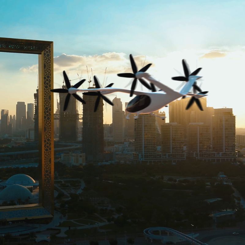 Fly high in an air taxi in Dubai by 2026