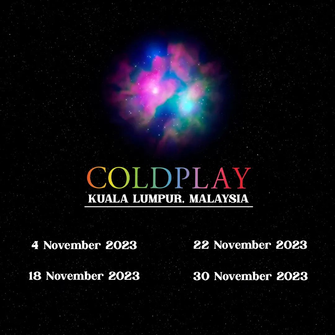 coldplay asia tour 2023 malaysia ticket