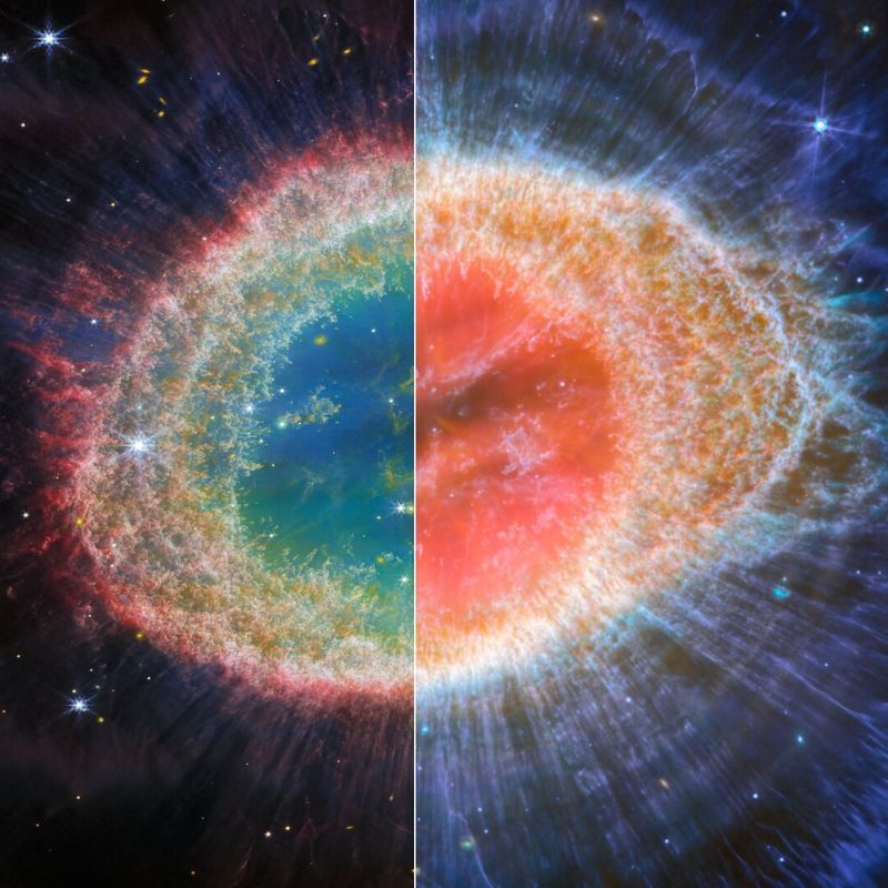 Check out the ethereal beauty of the Ring Nebula, as captured by the James Webb Space Telescope