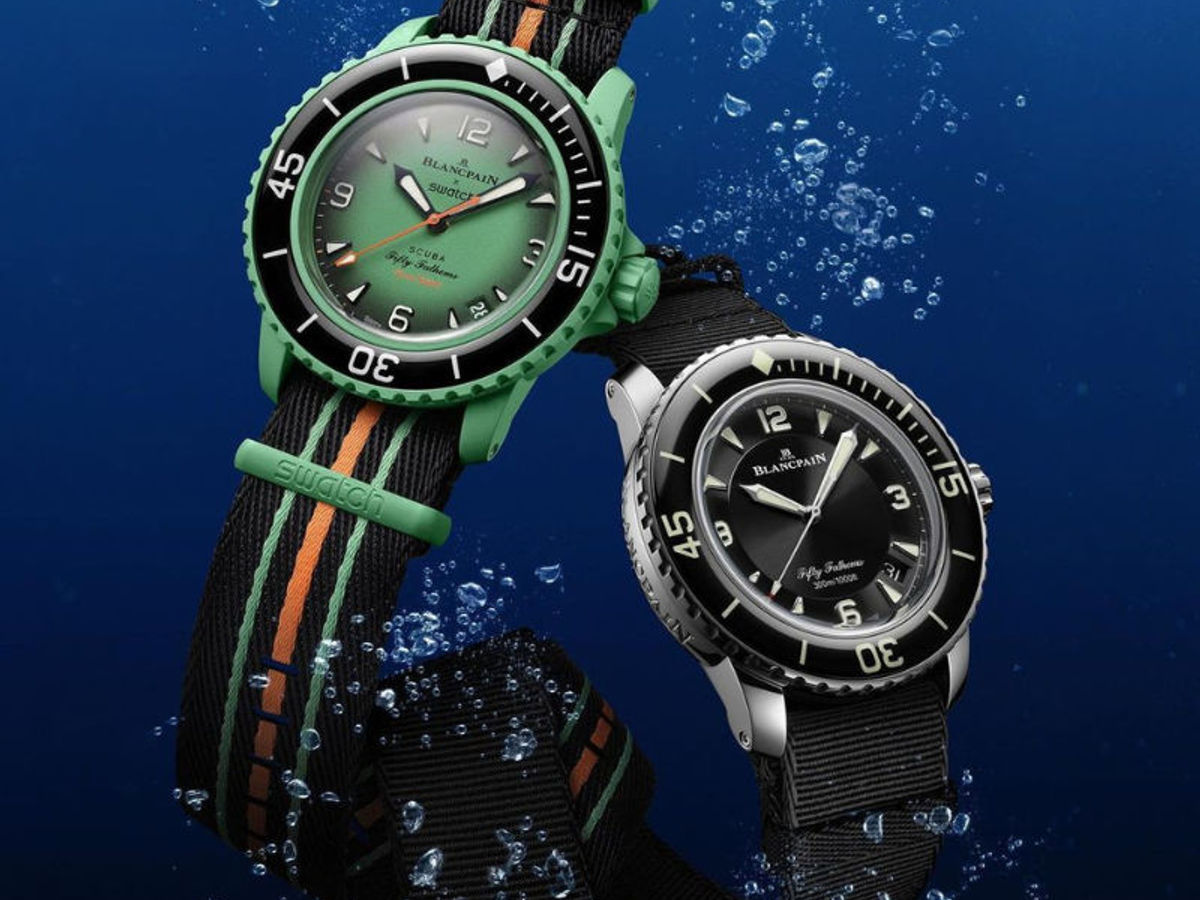 BLANCPAIN×Swatch Scuba Fifty Fathomsおまけ付 swatch crafts 'fifty fathom' collection from bioceramics
