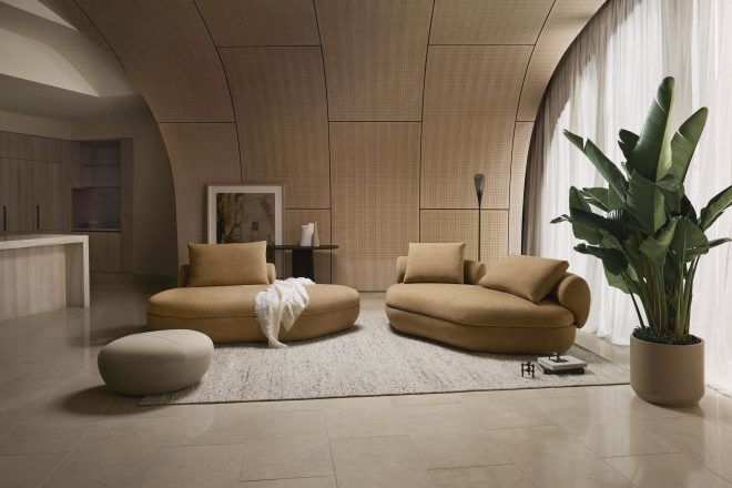 Embrace the elegance of curved furniture with King Living