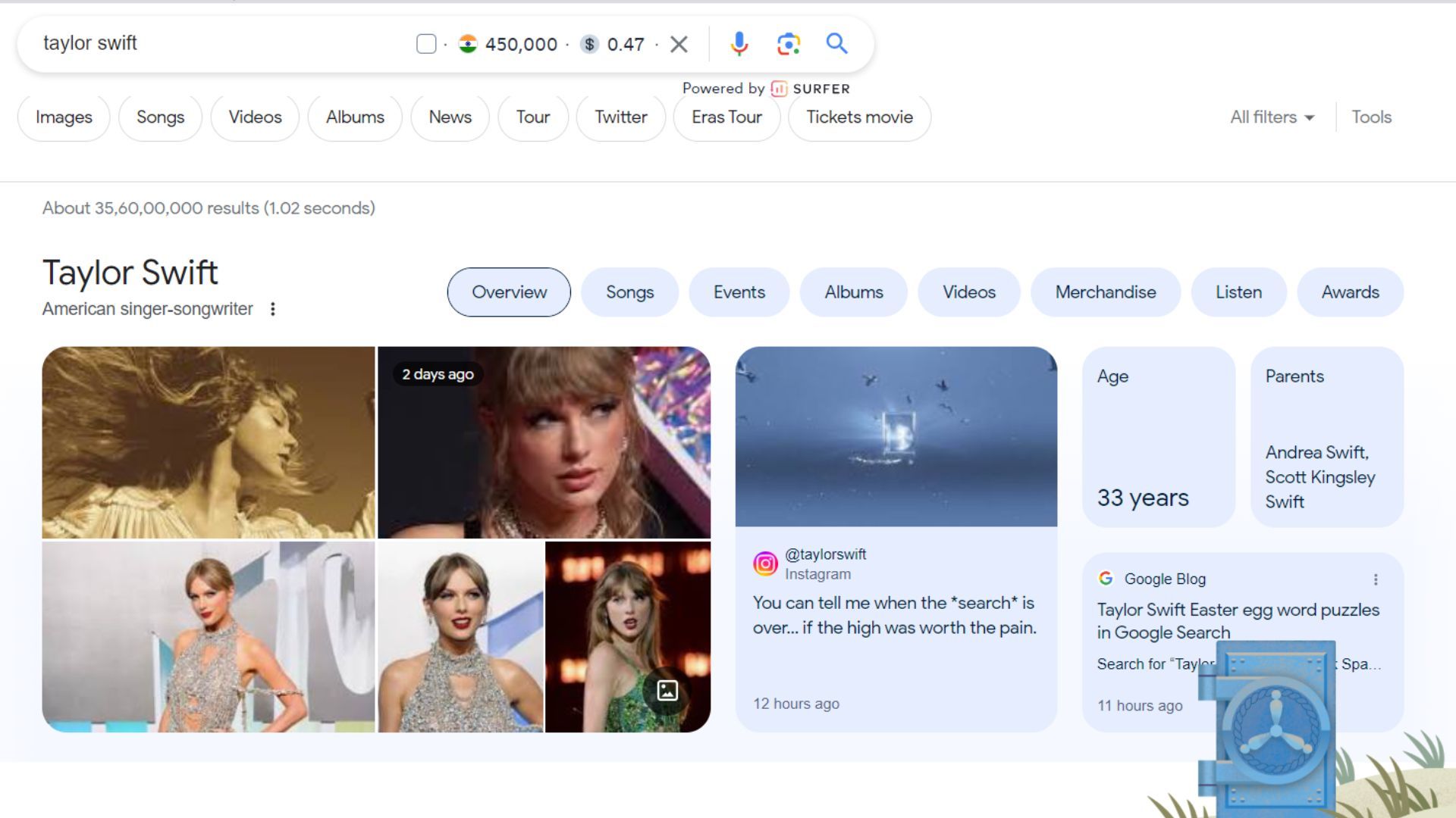 How to play the 1989 (Taylor Swift's Version) song game on Google Search