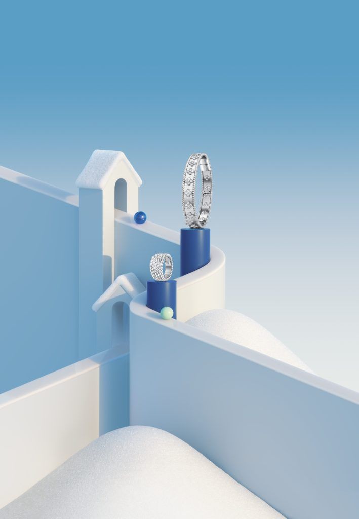 Artist Arthur Hoffner's ode to the Van Cleef & Arpels Perlée collection