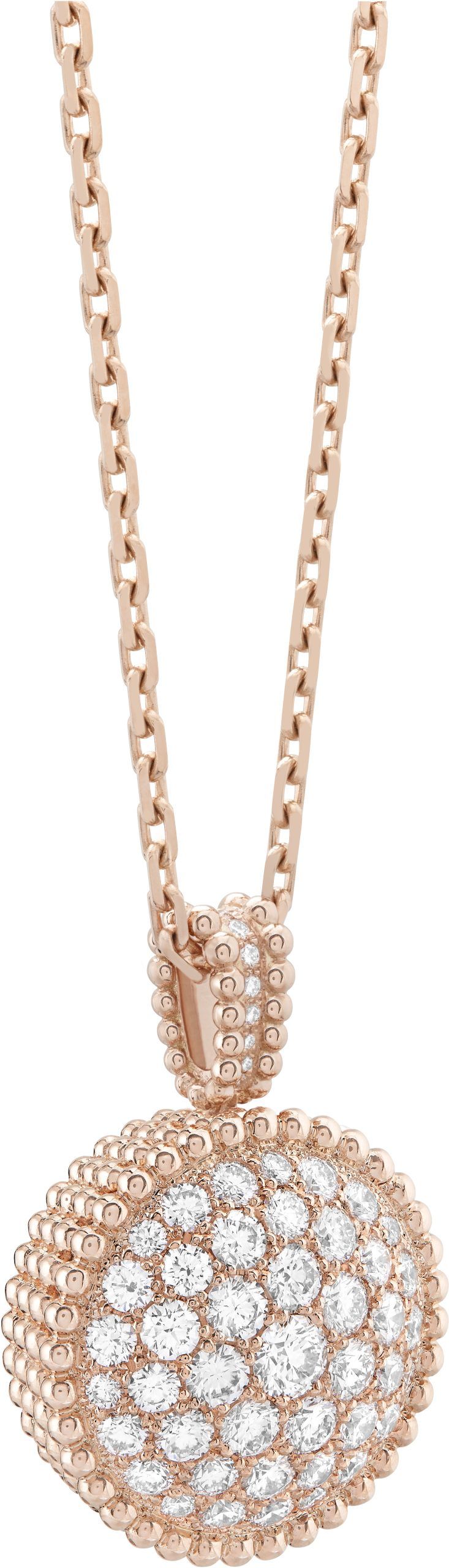 Vintage Alhambra necklace, 10 motifs 18K rose gold - Van Cleef & Arpels