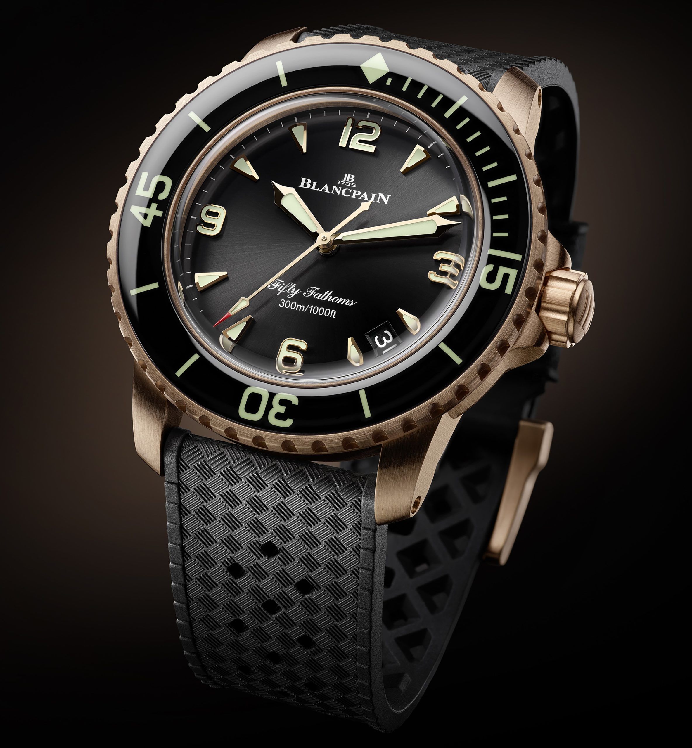 Blancpain unveils Fifty Fathoms Automatique in Red Gold & Titanium