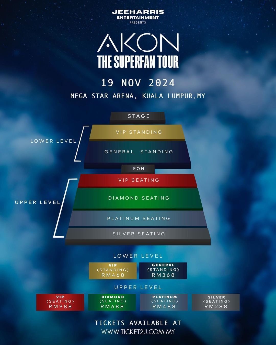 konsert akon malaysia, akon superfan tour