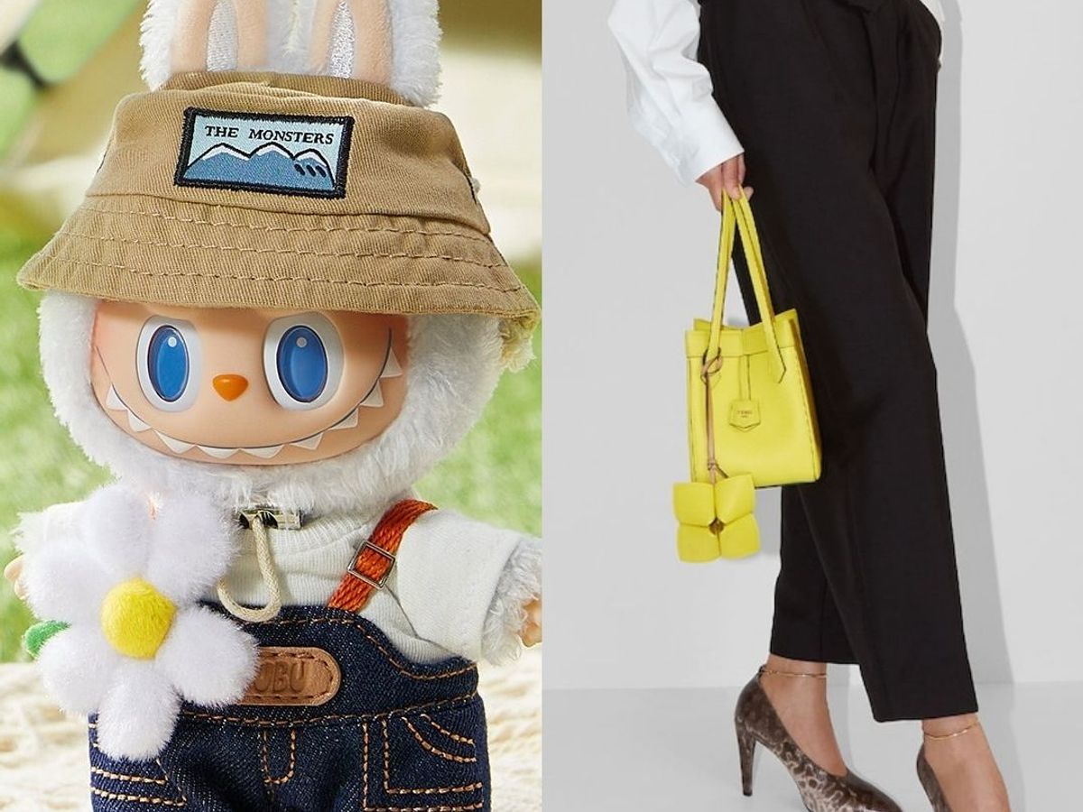 Quirky LABUBU Monster Backpack and Sling Crossbody Bag for