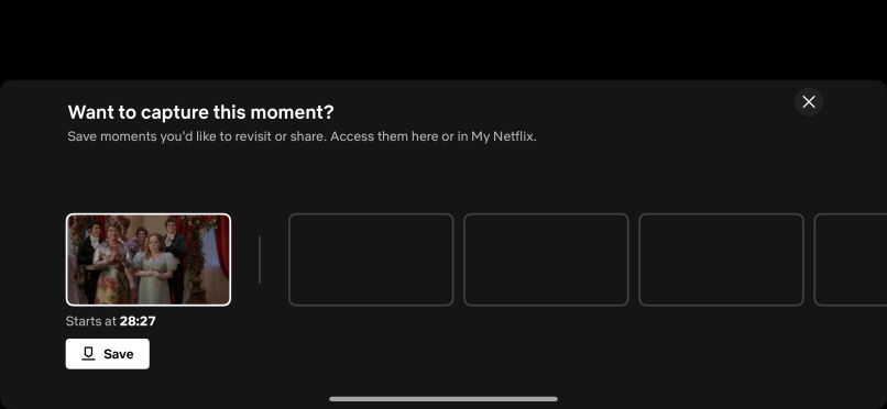 momenty Netflix, jak korzystać z zrzutu ekranu