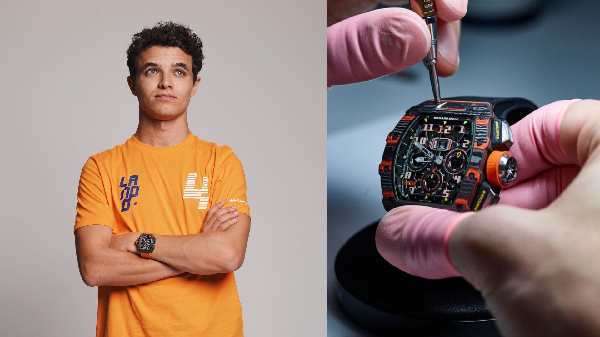 F1 Driver Lando Norris Watch Richard Mille Lando Norris New Arrivals