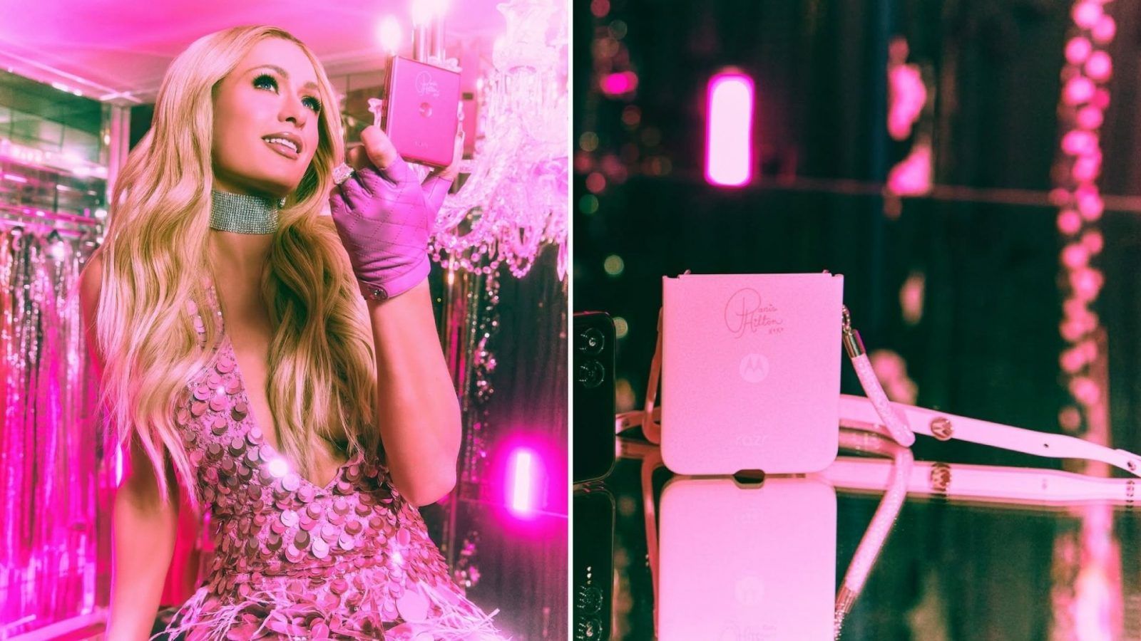 Paris Hilton unveils new limited edition Motorola Razr+ in Y2K nod 