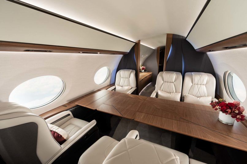 The Gulfstream G700 takes luxury to new heights with its plush interiors