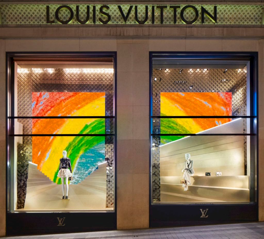 Louis Vuitton unveils rainbowthemed window displays across the world