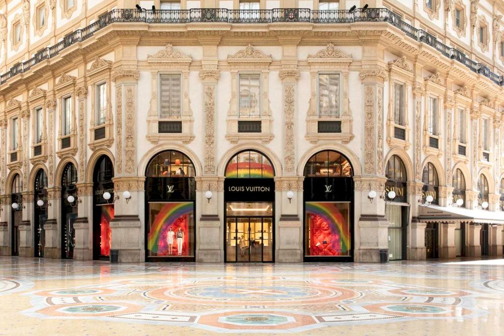Louis Vuitton Unveils Rainbow-Themed Window Displays Across the