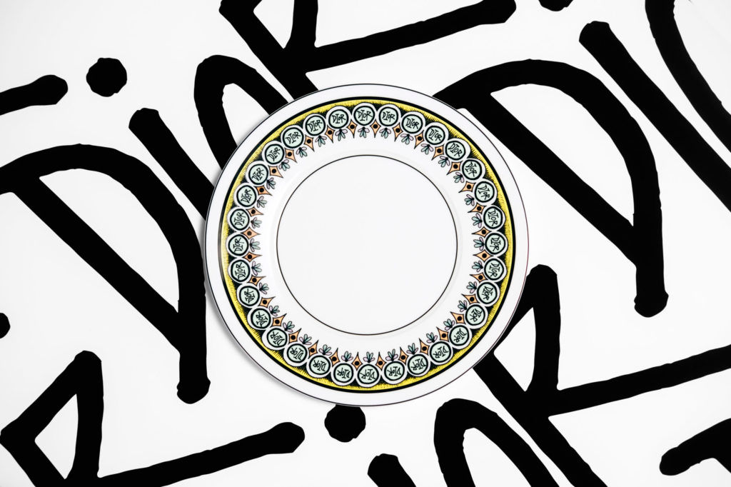 Dior and Shawn Stussy have teamed up on a tableware collection