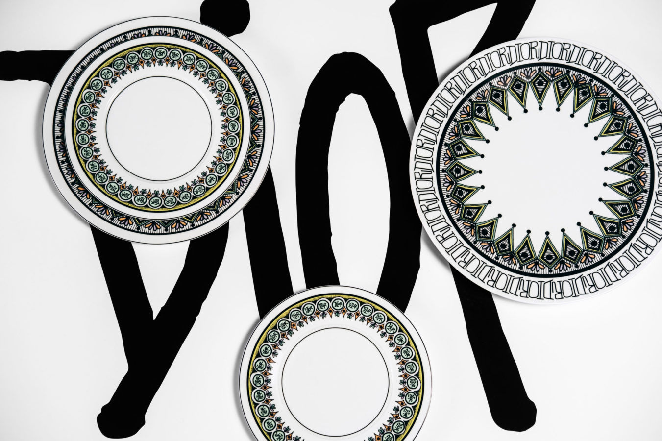 Dior and Shawn Stussy have teamed up on a tableware collection