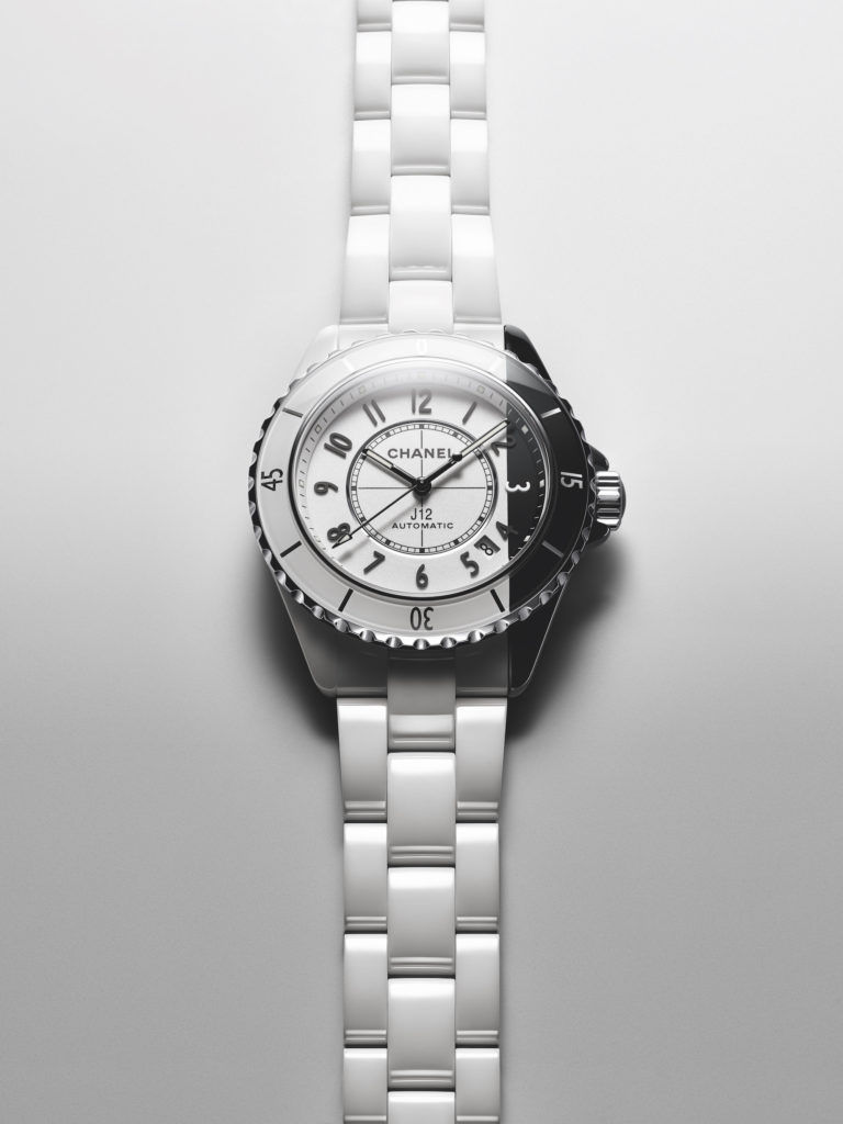 Chanel White Stainless Steel Mademoiselle J12 Acte II H6478 Womens  Wristwatch 33 mm Chanel  TLC