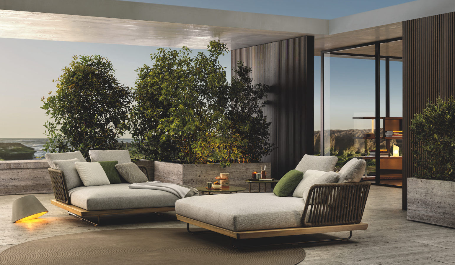 The new Outdoor Collection by Minotti invites you to reconnect with nature