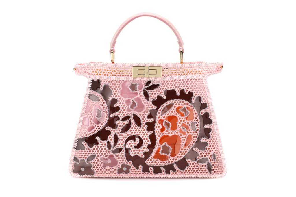 Fendi 'peekaboo Iseeu Small' Shoulder Bag in Pink