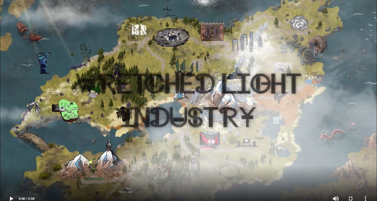 Explore the Wretched Light Industry, a virtual island for confined artists