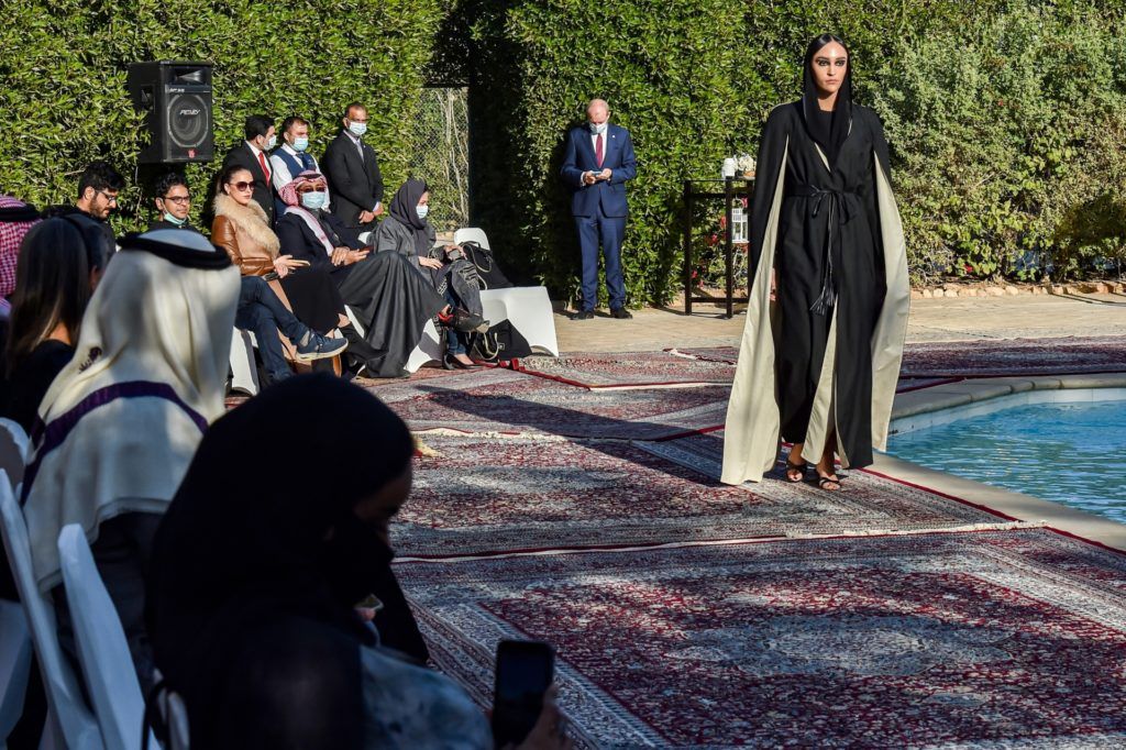 Chic abayas on the catwalk in rare Saudi fashion show