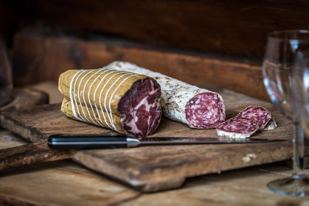 What to eat on on the UmbriaTuscany border Cheese, salami, prosciutto