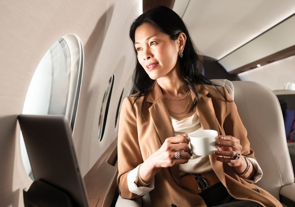Inside the aircraft