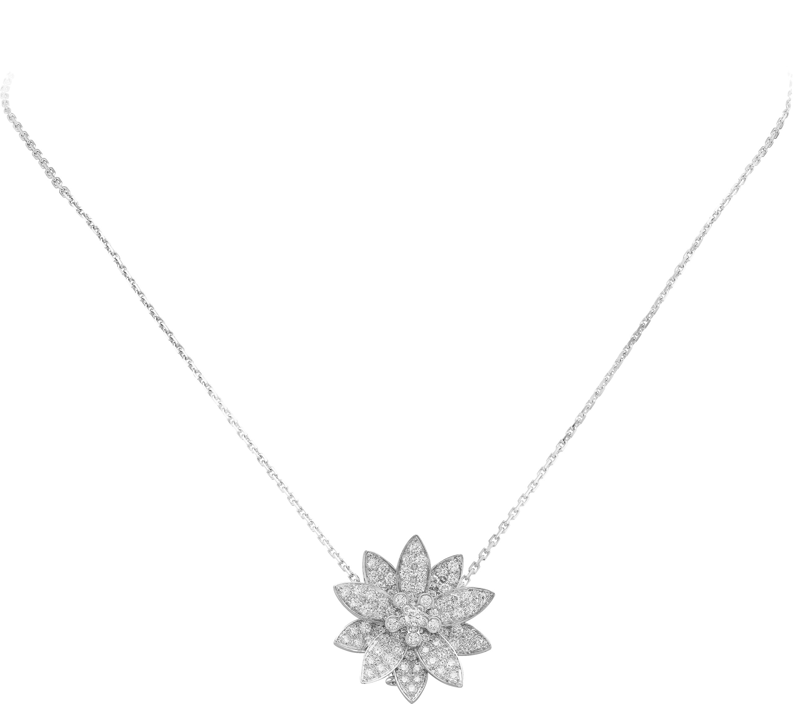 Van Cleef & Arpels presents lotus jewellery from the Diamond Breeze Series